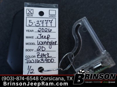 2026 Jeep Wrangler WRANGLER 2-DOOR SPORT