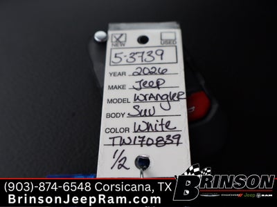 2026 Jeep Wrangler WRANGLER 4-DOOR WILLYS