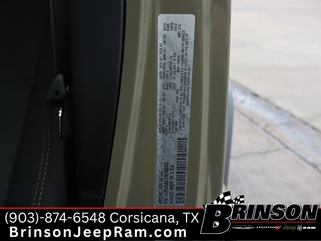 2026 Jeep Wrangler WRANGLER 4-DOOR WILLYS