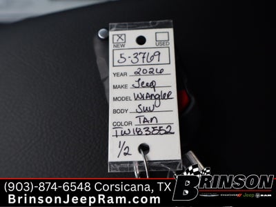 2026 Jeep Wrangler WRANGLER 4-DOOR WILLYS