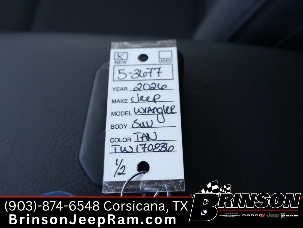 2026 Jeep Wrangler WRANGLER 4-DOOR SPORT S