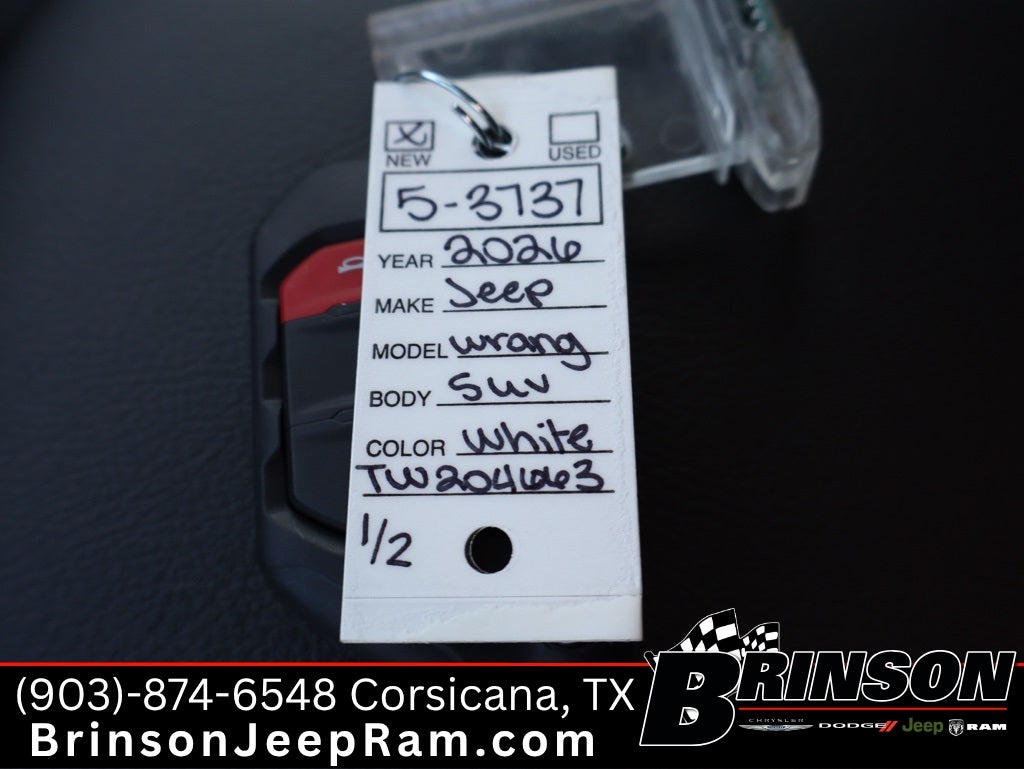 2026 Jeep Wrangler WRANGLER 4-DOOR SPORT S