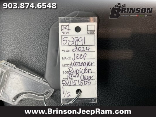 2024 Jeep Wrangler WRANGLER 4-DOOR RUBICON in Corsicana, TX - Brinson Auto Group