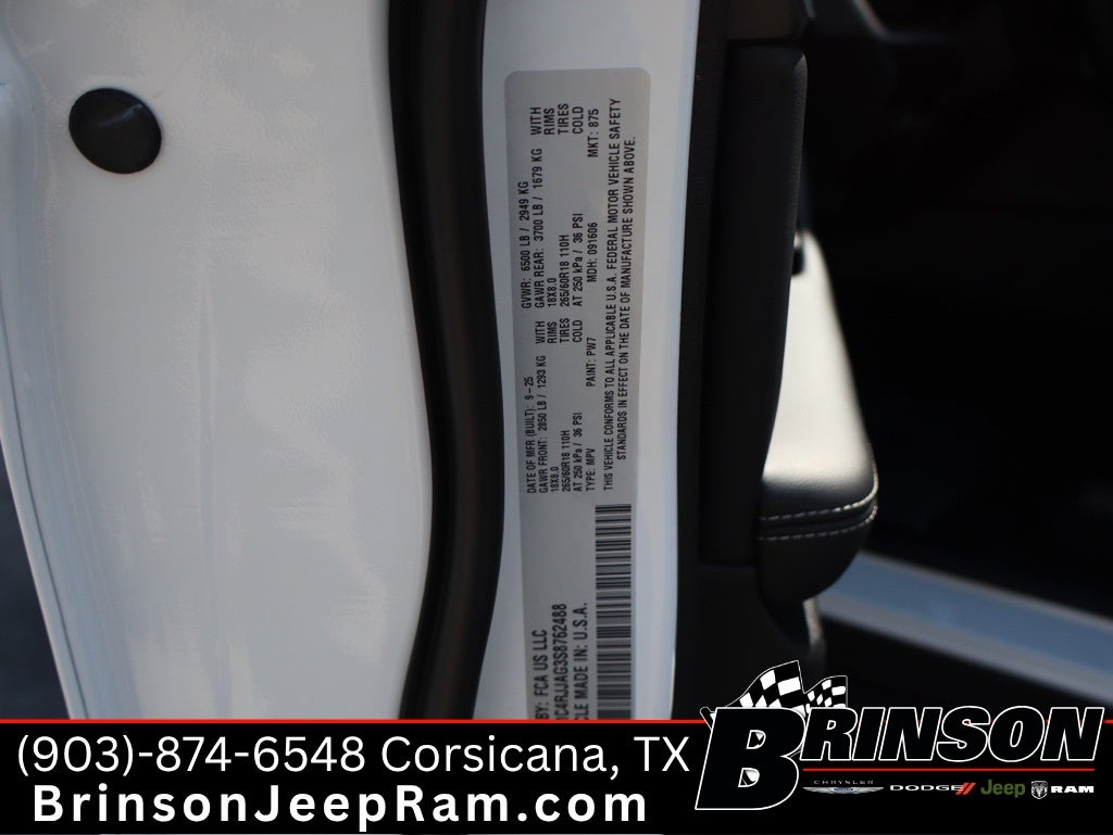 2025 Jeep Grand Cherokee GRAND CHEROKEE L ALTITUDE X 4X2