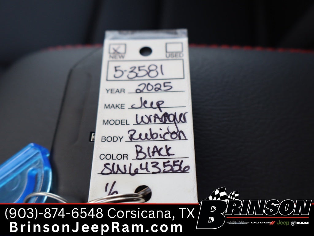2025 Jeep Wrangler WRANGLER 4-DOOR RUBICON X