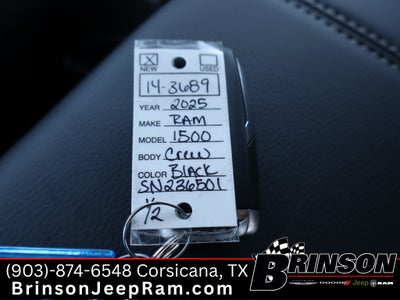 2025 RAM Ram 1500 RAM 1500 TRADESMAN CREW CAB 4X2 5'7' BOX