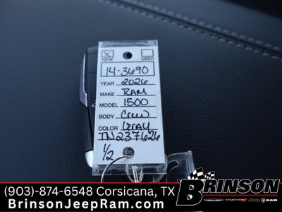 2026 RAM Ram 1500 RAM 1500 LONE STAR CREW CAB 4X4 5'7' BOX