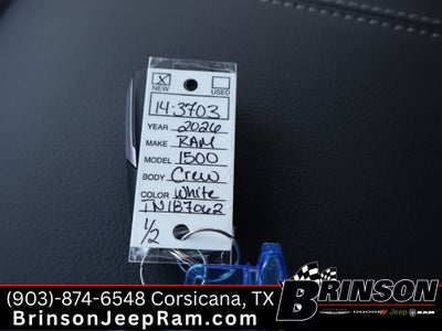 2026 RAM Ram 1500 RAM 1500 LONE STAR CREW CAB 4X4 5'7' BOX