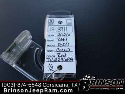 2026 RAM Ram 1500 RAM 1500 LONE STAR CREW CAB 4X4 5'7' BOX