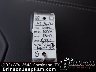 2026 RAM Ram 1500 RAM 1500 LARAMIE CREW CAB 4X4 5'7' BOX