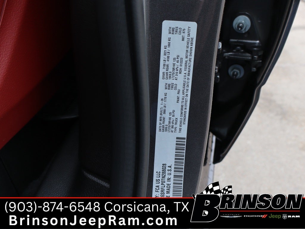 2026 RAM Ram 1500 RAM 1500 REBEL CREW CAB 4X4 5'7' BOX