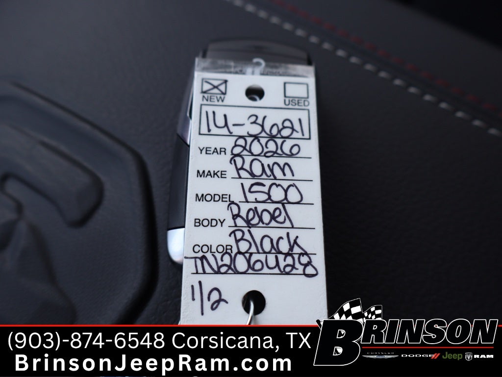 2026 RAM Ram 1500 RAM 1500 REBEL CREW CAB 4X4 5'7' BOX