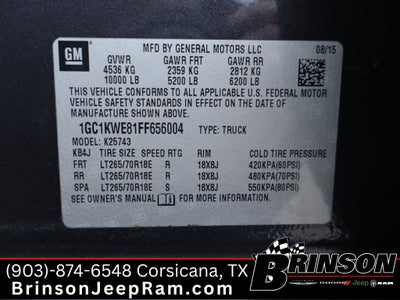 2015 Chevrolet Silverado 2500HD LTZ