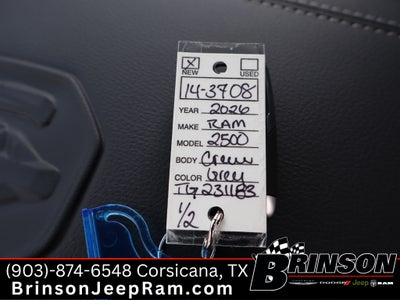 2026 RAM Ram 2500 RAM 2500 LARAMIE CREW CAB 4X4 6'4' BOX