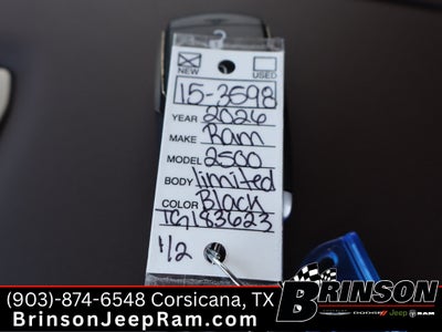 2026 RAM Ram 2500 RAM 2500 LIMITED LONGHORN CREW CAB 4X4 6'4' BOX