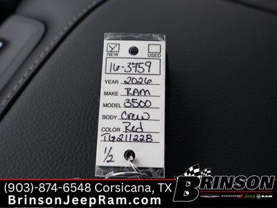 2026 RAM Ram 3500 RAM 3500 TRADESMAN CREW CAB 4X4 8' BOX