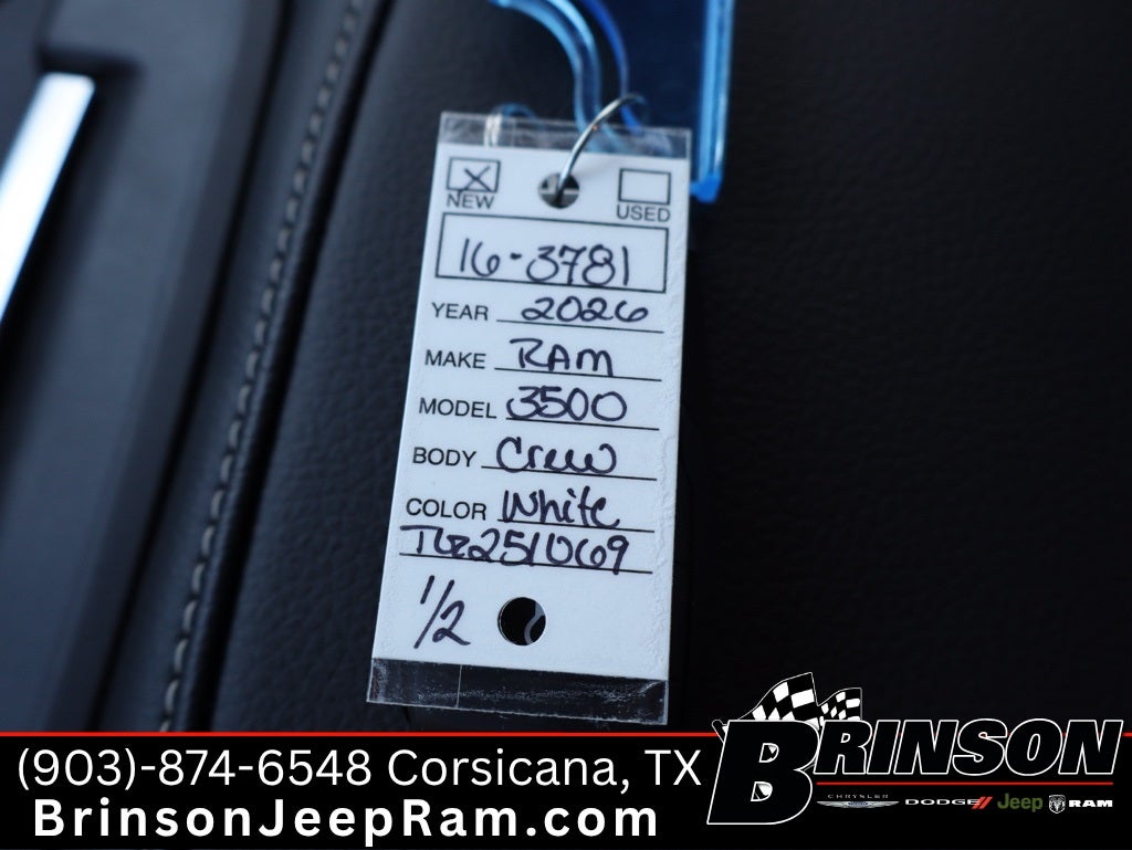 2026 RAM Ram 3500 RAM 3500 TRADESMAN CREW CAB 4X4 8' BOX