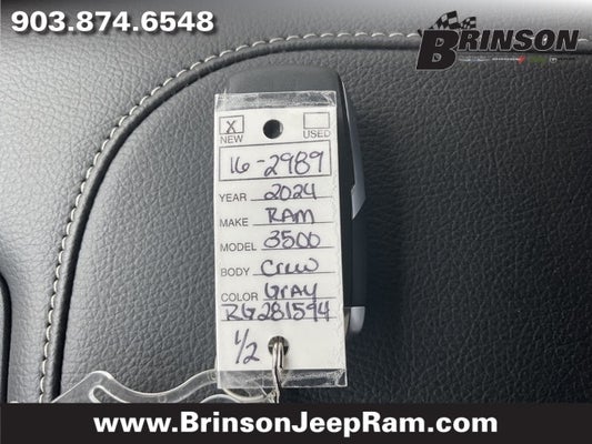 2024 RAM Ram 3500 RAM 3500 BIG HORN CREW CAB 4X4 8' BOX in Corsicana, TX - Brinson Auto Group