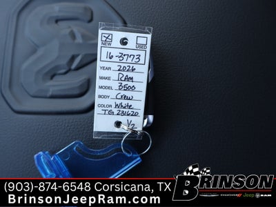 2026 RAM Ram 3500 RAM 3500 LARAMIE CREW CAB 4X4 8' BOX