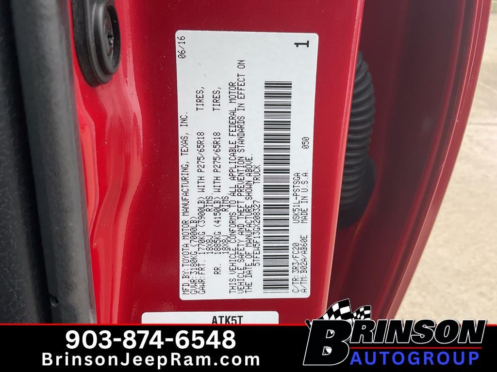 2016 Toyota Tundra SR5 5.7L V8