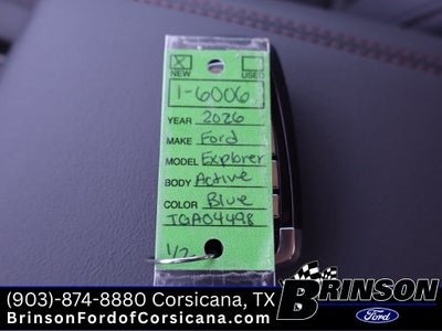 2026 Ford Explorer Active