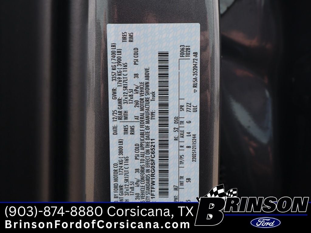 2025 Ford F-150 Raptor