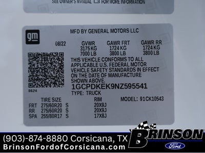 2022 Chevrolet Silverado 1500 LT