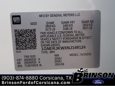 2022 Chevrolet Traverse RS