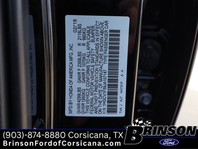 2018 Honda Accord EX-L