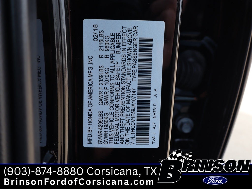 2018 Honda Accord EX-L