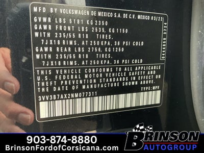 2022 Volkswagen Tiguan SE