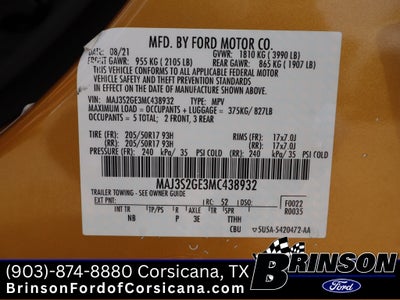 2021 Ford EcoSport SE