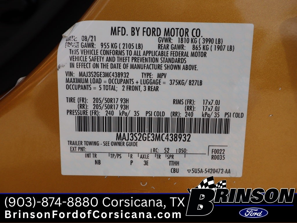 2021 Ford EcoSport SE